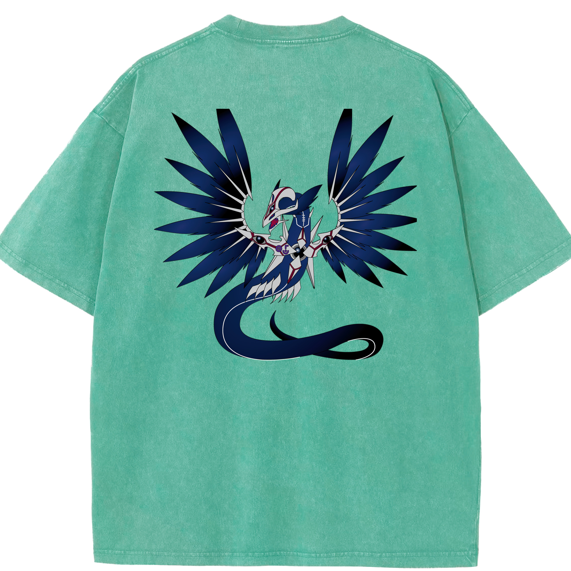 （画像用） 遊☆戯☆王 Yu-Gi-Oh! 綿100% ヴィンテージ風 半袖Tシャツ（背面プリント）
